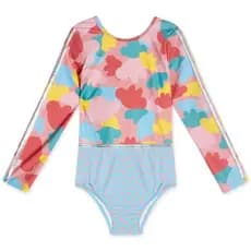 Maiô Manga Longa Com Proteção Solar Infantil Feminino Lilica