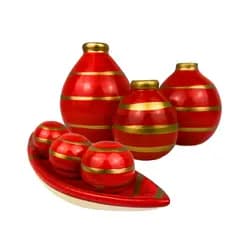 Kit Vasos Ceramica Decoração Sala Rack Lembrancinha