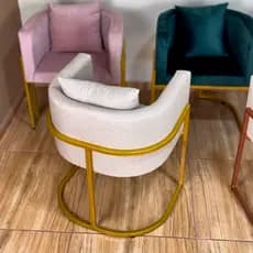 Cadeira Mesa Jantar Poltrona Decorativa Clinica Consultorio