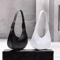 Kit 2 Bolsa Feminina Meia Lua Baguete FORRADA Lançamento Sk