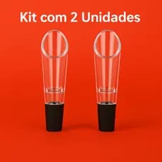 Dosador de Bebidas Vinho  Bico para Garrafa com Tampa  Kit com 1 ou 2 Unidades