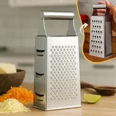 Ralador Aço Inox 4 Faces Resistente Cozinha Para Verduras Legumes Queijo Multiuso