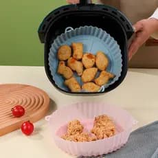 Forma Assadeira Para Fritadeira Air Fryer Em Silicone Flexível Lavável(03-005/6)