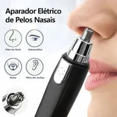 Depilador Elétrico de Nariz e Orelha | Removedor de Pelos Indolor Masculino e Feminino