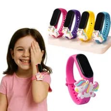 Relógio Infantil Unicórnio Digital com Data e Hora Menina Feminino