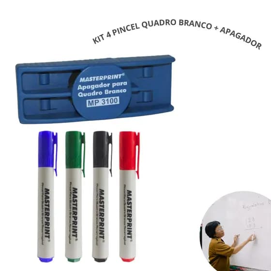 Caneta Para Quadro Branco 5 Em 1 Lousa | Quadro | Vidro
