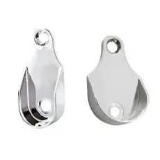 KIT 2 Suporte Cabide para Guarda Roupa Lateral Oblongo Reto Cromado