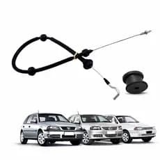 CABO DO ACELERADOR + BUCHA BORRACHA VOLKSWAGEN GOL G2 BOLA MOTOR 1.0 8V 1997 98 99 00 01 A 2002