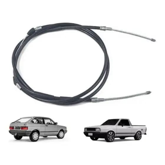 Cabo Freio Mão Vw Gol Saveiro Pararti Voyage Quadrado G1Motor CHT 1.0 1.6 Ano 89 90 91 92 93 94 95