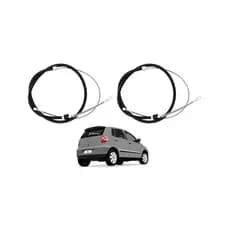 2 CABOS RODA TRASEIRA FREIO VOLKSWAGEN FOX CROSSFOX SPACEFOX POLO 2002 03 04 05 06 07 08 09 10 11 12