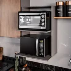 Armário Suporte para Microondas e Forno Suspenso Cozinha Lauren