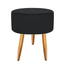 Puff Redondo Suede pés palitos decorativo várias cores - Mercado dos móveis