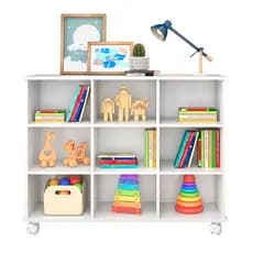Nicho Organizador de Brinquedos Rodízios 9 Nichos Multiusos Armário/ Gaveteiro vendido separadamente