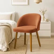 Cadeira Lua Slim Decorativa Tecido Veludo Pés Palito Sala Quarto Penteadeira