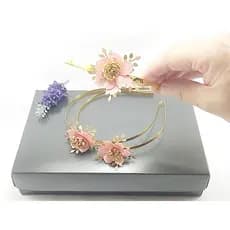TIARA ARAME  DECORADA ARTESANAL  REF 900/0126