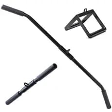 Kit Puxador Costas 1,20 + Triângulo + Barra Reta Academia Crossover TOP