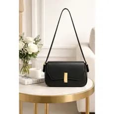 Bolsa Feminina Baguete Transversal Tiracolo Pequena