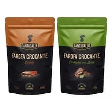 Kit Farofa CantaGallo 200g - Sabores Costela e Costelinha com Limão Crocante Kit