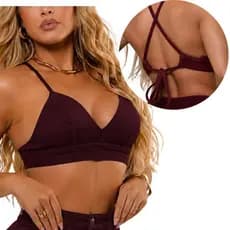 Cropped Top Jeans Lycra Regulavel Ajustavel Feminina Respiravel Denim..