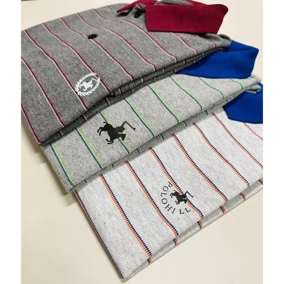 Camisa masculina de qualidade com listras