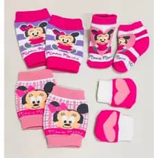 Kit Joelheiras baby infantil antiderrapantes em poliamida bebê conforto