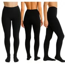 kit 2 Meia Calça Feminina Canelada mulher conforto e qualidade