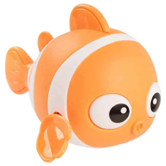 Brinquedo Infantil Bebe Criança Água Nada Ao Dar Corda Peixe Pimpolho