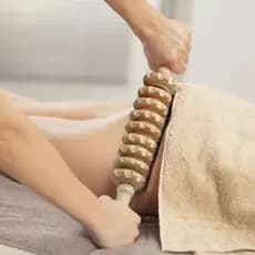 Rolo Bastão Massageador Manual Modelador Madeira Maderoterapia Corporal Liberação Tratamento Celulite Envio Imediato