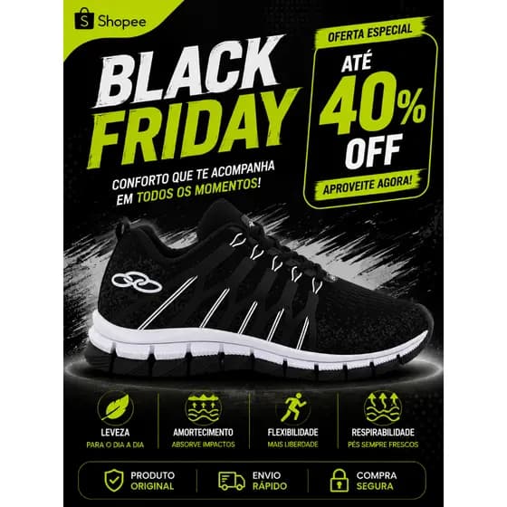 Tênis masculino academia treino leve esportivo original promoção