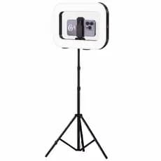 Ring Light Luz Led Profissional 20w de Potência + Tripé 1,80 Metros Painel Anel de Led Iluminador