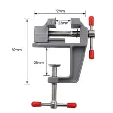 Torno Morsa De Bancada Mini Mesa Base Fixa 75mm Aço Envio Rápido