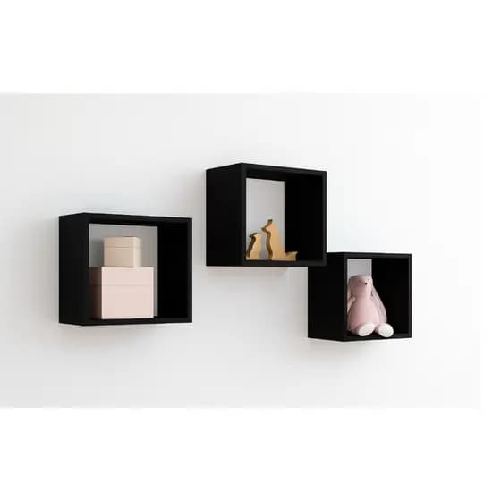 kit 3 Nicho 16 quadrado para decoração de Sala quarto cozinha e Banheiros 100% Mdf Nicho Branco