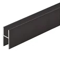Perfil H Pvc fundo de armario Vão Interno 6mm Com 50cm Branco Envio Rápido