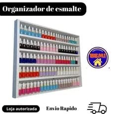 Expositor Nicho 200 ou 100 esmaltes , tintas , linhas , miniaturas , decorações   Branco ou Preto