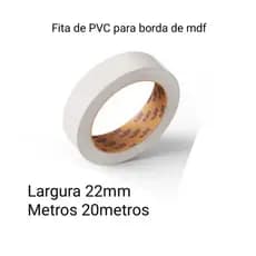 Fita de borda Sobmedida branco para Mdf largura 22mm rolo de 2 a  20 metros ENVIO IMEDIATO