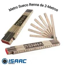 Metro Sueco de Madeira  Bambu Articulado Renna Escala De 2 Metros