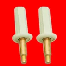 Pino Superior Com Mola Reparo Ferragens Porta Camarão Kit 2 Branco