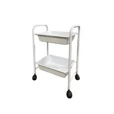 Carrinho Porta Esmalte e Auxiliar Manicure - 2 Bandejas