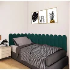 CABECEIRA NUVEM BOX DE CAMA ESTOFADA EM L - ENVIO IMEDIATO - 45x20