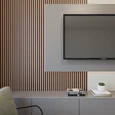 Kit 150 Placas Ripados Revestimentos Painel Decorativo MDF 45x10cm - ENVIO IMEDIATO