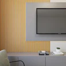 Kit 250 Placas Ripados Revestimentos Painel Decorativo MDF 45x10cm - ENVIO IMEDIATO