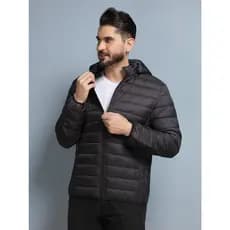 Jaqueta Bobojaco Masculino Puffer Capuz Removível