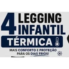 Kit 4 Calças Legging Térmica Infantil 4 a 14 Anos Ótima Qualidade Quentinha Forrada Perfeita Inverno