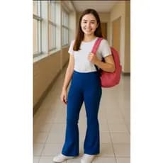 Calça Legging Flare Infantil Juvenil do 4 ao 14 anos (Suplex Roupas) de Meninas Dia a Dia Perfeita Tendência