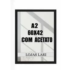 Moldura Quadro A2 42x60 Com Acetato para Foto fotografia Pôster  Certificado 42x60cm