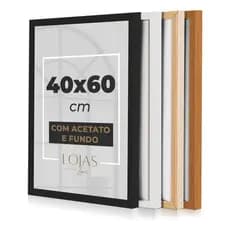 Kit 3 Molduras 40x60cm com Acetato Certificado Diploma Fotografia
