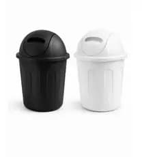 Lixeira Basculante 12L Preta - Design Compacto e Moderno