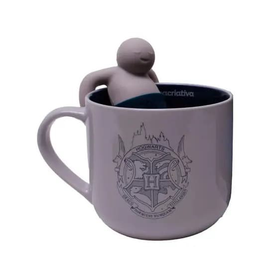 Caneca de Chá com Infusor Criativo  Tema Escola de Magia Estilo Hogwarts Presente Geek