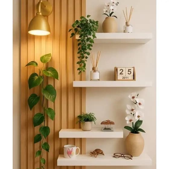 Kit 3 Prateleiras em MDF Branco 30x15 – Design Moderno Minimalista | Decoração e Organização