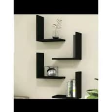 Kit 4 Prateleiras Em Mdf Premium Nichos Decorativo Sala|Quarto|Cozinha|Banheiro 25x25x10